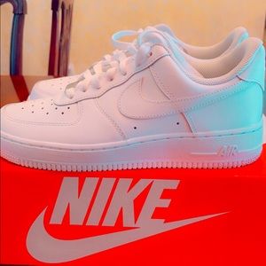 Nike Air Force 1 White/White" Women's Shoe